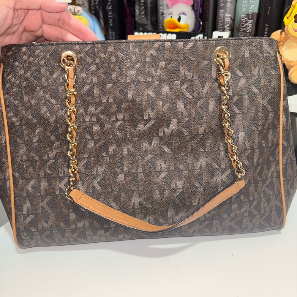 Michael Kors Monogram Brown Shoulder Bag